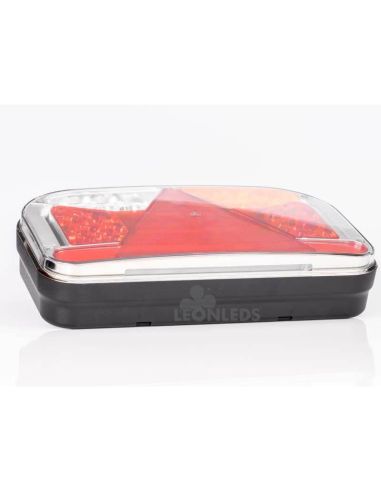 Piloto Trasero LED con triangulo con conector 5 Pin Bajonet 6 Funciones FT-170 Fristom | LeonLeds