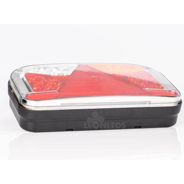 Piloto Trasero LED con triangulo con conector 5 Pin Bajonet 6 Funciones FT-170 Fristom | LeonLeds