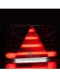 Piloto Trasero LED con triangulo con conector 5 Pin Bajonet 6 Funciones FT-170 Fristom | LeonLeds