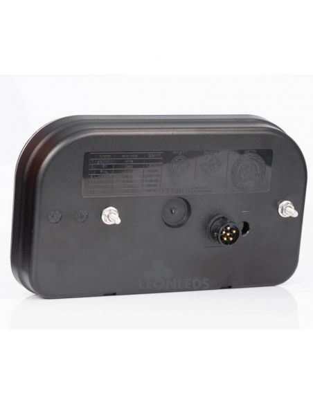 Piloto Trasero LED con triangulo con conector 5 Pin Bajonet 6 Funciones FT-170 Fristom | LeonLeds