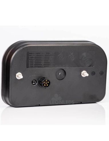 Lanterna traseira LED triangular com conector Bajonet de 5 pinos 6 funções FT-170 Fristom | leonleds