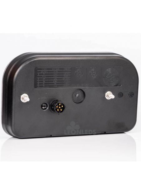 Piloto Trasero LED con triangulo con conector 5 Pin Bajonet 6 Funciones FT-170 Fristom | LeonLeds
