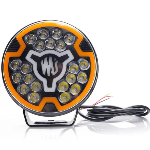 Faro delantero LED redondo con luz ambar y largo alcance AD SM1 HR 17,5 Puntos de Luz W257 2179 Was | LeonLeds