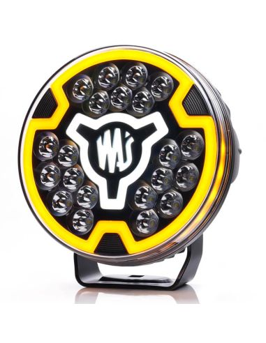 Phare LED rond avec lumière ambre et...