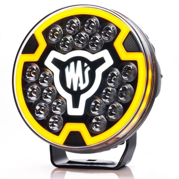 Phare LED rond avec lumière ambre et...