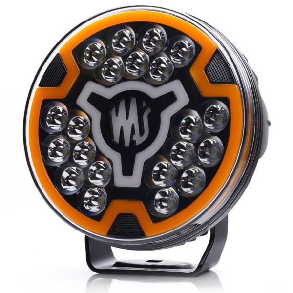 Faro delantero LED redondo con luz ambar y largo alcance AD SM1 HR 17,5 Puntos de Luz W257 2179 Was | LeonLeds