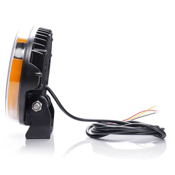Faro delantero LED redondo con luz ambar y largo alcance AD SM1 HR 17,5 Puntos de Luz W257 2179 Was | LeonLeds