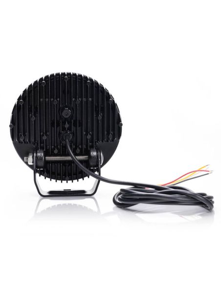 Farol LED redondo com luz âmbar e longo alcance AD SM1 HR 17,5 Pontos de Luz W257 2179 Was | leonleds