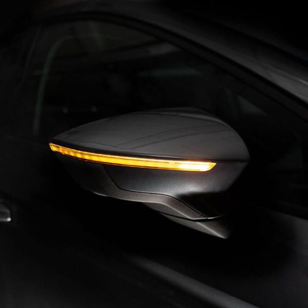 Clignotants dynamiques à LED pour finition miroir Noir LEDriving® LEDDMI 5F0 BK S Homologué Lot de 2. Seat Osram | LéonLeds