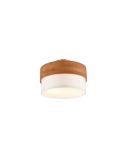 Plafón de techo redondo madera natural 30 cm Seasons 2xE14 40W
