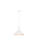 Lámpara de techo colgante metálica varios colores Enzo 1xE27 28W blanca