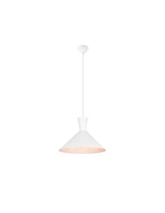 Lámpara de techo colgante metálica varios colores Enzo 1xE27 28W blanca