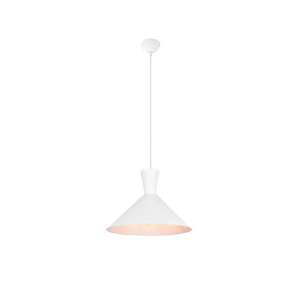Lámpara de techo colgante metálica varios colores Enzo 1xE27 28W blanca