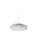 Lámpara de techo colgante metálica varios colores Enzo 1xE27 28W blanca detalle