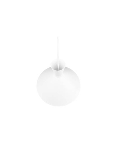 Lámpara de techo colgante metálica varios colores Enzo 1xE27 28W blanca detalle desde arriba