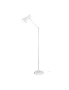 Lámpara de pie estilo flexo metálico varios colores Enzo 1xE27 10W blanca