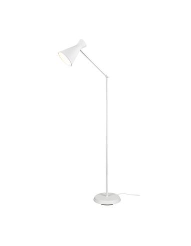 Lámpara de pie estilo flexo metálico varios colores Enzo 1xE27 10W blanca