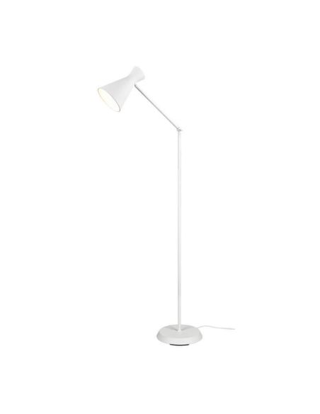 Lámpara de pie estilo flexo metálico varios colores Enzo 1xE27 10W blanca