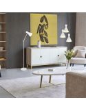 Lámpara de pie estilo flexo metálico varios colores Enzo 1xE27 10W blanca ambiente