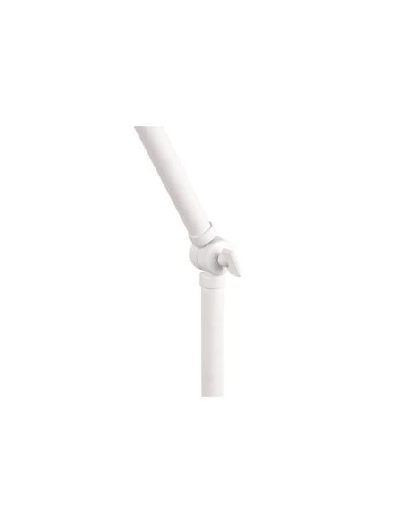 Lámpara de pie estilo flexo metálico varios colores Enzo 1xE27 10W blanca articulado