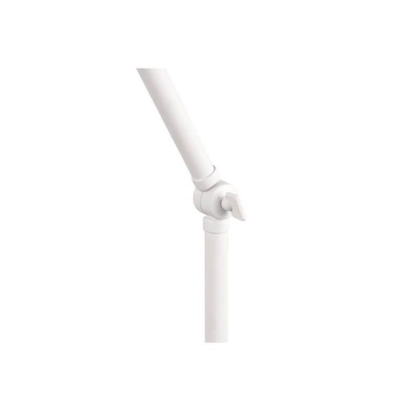 Lámpara de pie estilo flexo metálico varios colores Enzo 1xE27 10W blanca articulado