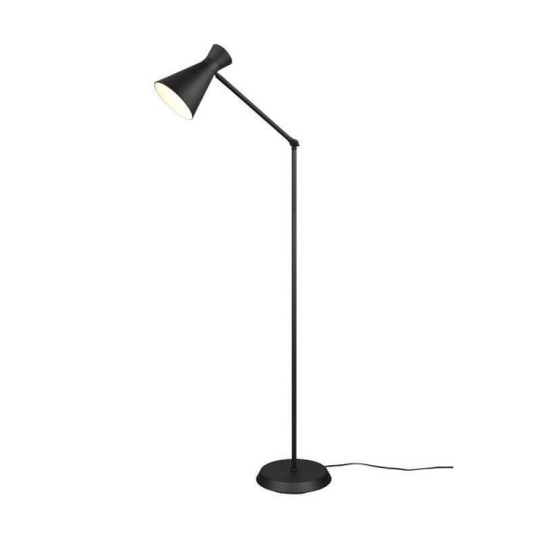 Candeeiro de pé estilo flexo de metal várias cores Enzo 1xE27 10W preto