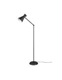 Candeeiro de pé estilo flexo de metal várias cores Enzo 1xE27 10W preto sem luz