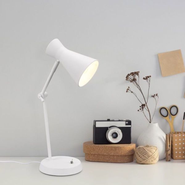 Lámpara de sobremesa metálica estilo flexo Enzo 1xE27 10W ambiente