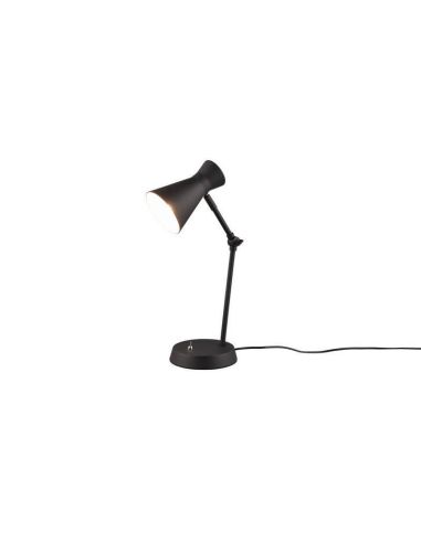 Candeeiro de mesa estilo flexo Enzo 1xE27 10W de metal preto