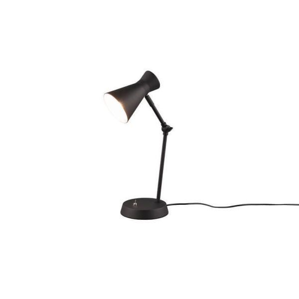 Candeeiro de mesa estilo flexo Enzo 1xE27 10W de metal preto