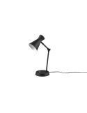 Lámpara de sobremesa metálica estilo flexo Enzo 1xE27 10W negro sin luz