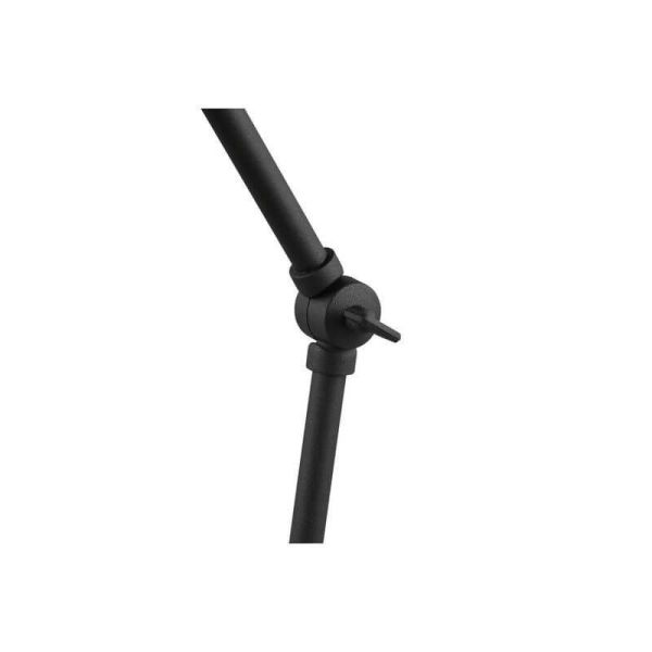 Candeeiro de mesa Enzo de metal flexível 1xE27 10W articulado preto