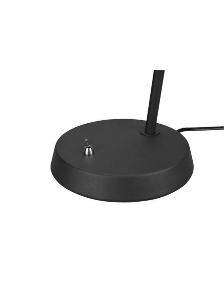 Candeeiro de mesa Enzo de metal flexível 1xE27 10W interruptor preto