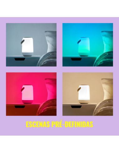 Lâmpada portátil com cabo colorido Wifi Gradiente RGB 2200K-6500K atmosfera 2