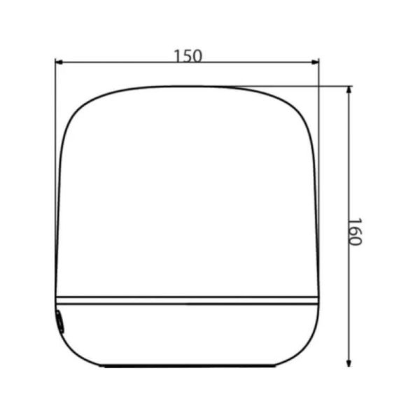 Lámpara de mesa Portable Hero de Exterior a todo color IP44, control táctil medidas