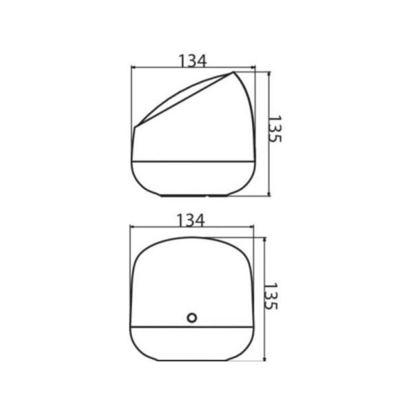 Lámpara de mesa Portable Squire 3 focos ajustables a todo color, IP20, Wifi medidas