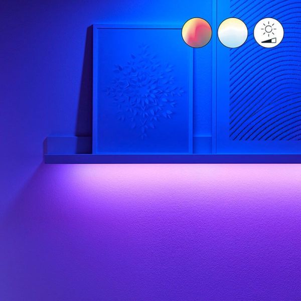 Tira LED Ambience 4 m Inteligente a todo color, control por voz y Wifi ambiente