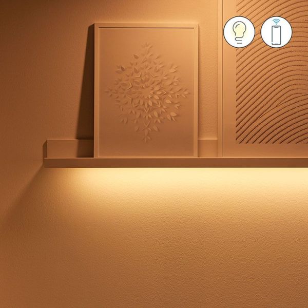 Tira LED Ambience 4 m Inteligente a todo color, control por voz y Wifi ambiente calido