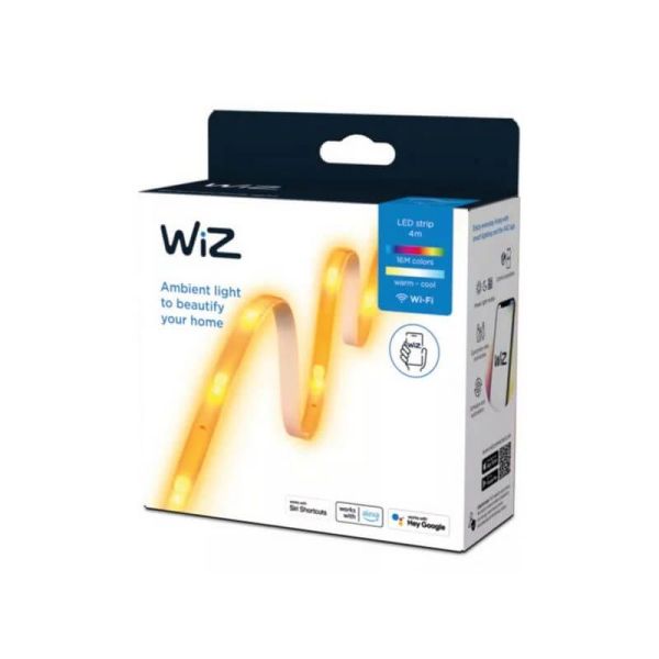 Tira LED Ambience 4 m Inteligente a todo color, control por voz y Wifi caja 