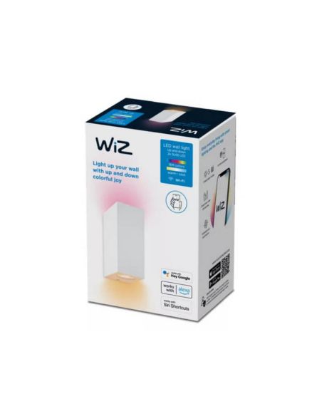 Foco de pared arriba y abajo con luz a todo color negro o blanco 2200-6500 (RGB) 4,7W  IP20 Wifi caja