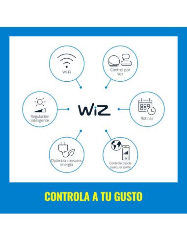 Foco de pared arriba y abajo con luz a todo color negro o blanco 2200-6500 (RGB) 4,7W  IP20 Wifi controla a tu gusto