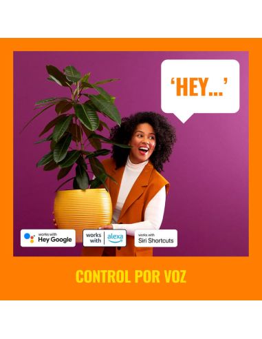 Foco de pared arriba y abajo con luz a todo color negro o blanco 2200-6500 (RGB) 4,7W  IP20 Wifi control por voz
