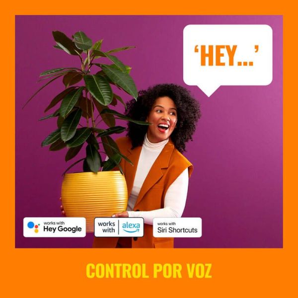 Foco de pared arriba y abajo con luz a todo color negro o blanco 2200-6500 (RGB) 4,7W  IP20 Wifi control por voz