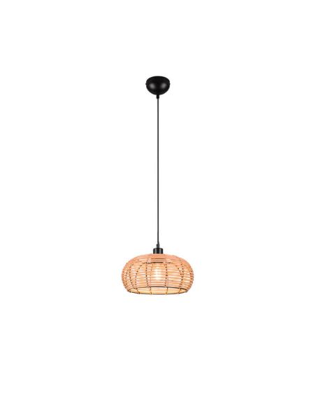Lámpara de techo colgante rattan natural altura ajustable Inga 1xE27 40W