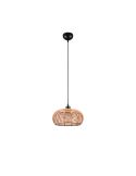 Lámpara de techo colgante rattan natural altura ajustable Inga 1xE27 40W sin luz