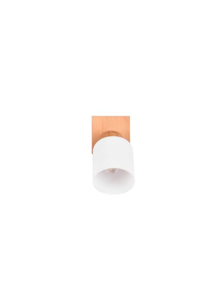 Aplique de pared madera natural 1xE14 25W Assam