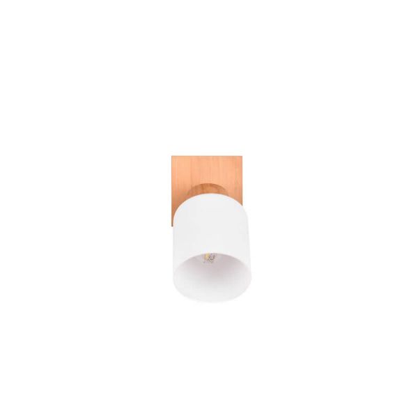 Aplique de pared madera natural 1xE14 25W Assam