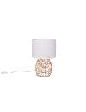Lámpara de sobremesa rattan natural 1xE27 40W Rike sin luz