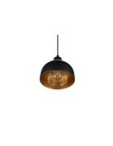 Lámpara de techo colgante metálico color negro 18cm 1xE27 40W Punch detalle sin luz
