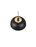 Lámpara de techo colgante negro y dorado Punch 1xE27 40W tulipa